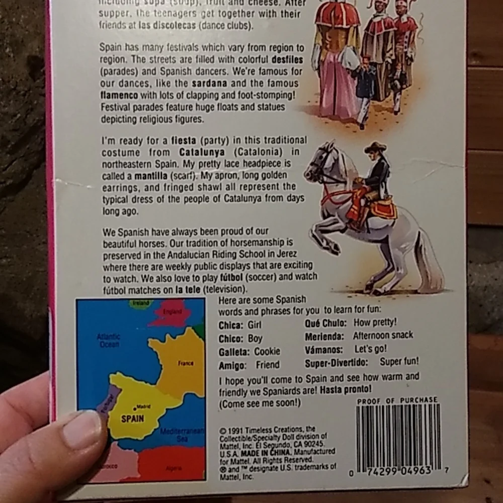 Spanish Barbie New in box unopened special edition dressed for Fiesta